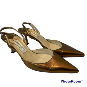 Bronze kitten heels Clearance